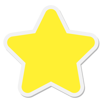 star shape sticker png