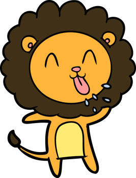 happy cartoon lion png