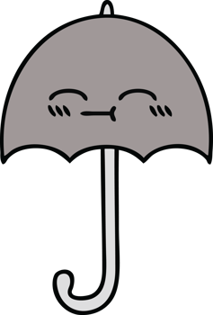 cute cartoon of a umbrella png