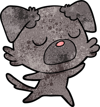 cartoon dog drawing png