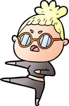 cartoon annoyed woman png
