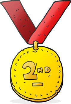 hand drawn cartoon sports medal png