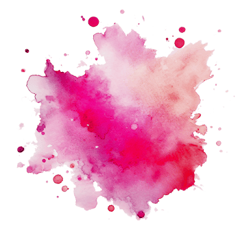 AI generated An isolated pink ink stain on a clear backdrop png