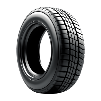 AI generated Car Wheel Isolated on Transparent Background png