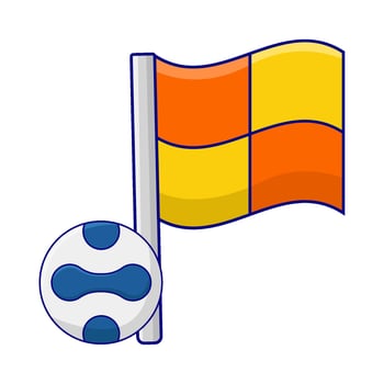 Illustration of soccer ball vector