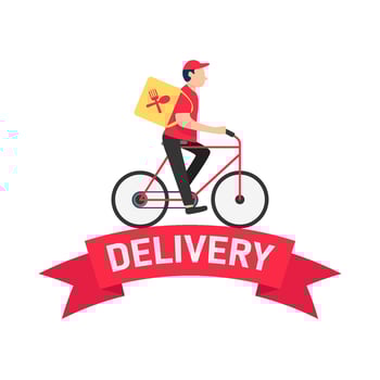 Illustration of delivery man vector
