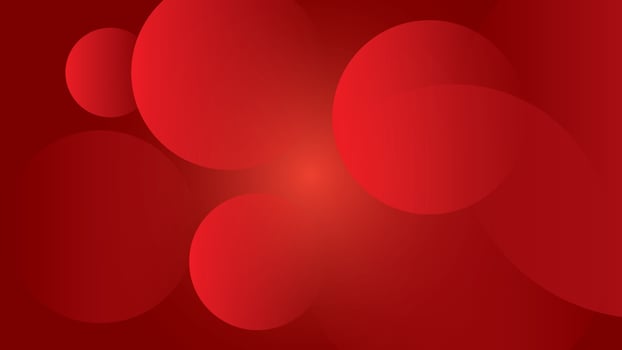 Red background with abstract waves. Creative Wallpaper Circles. Dynamic composition and shape elements. Modern design in Eps10 vector illustration.
