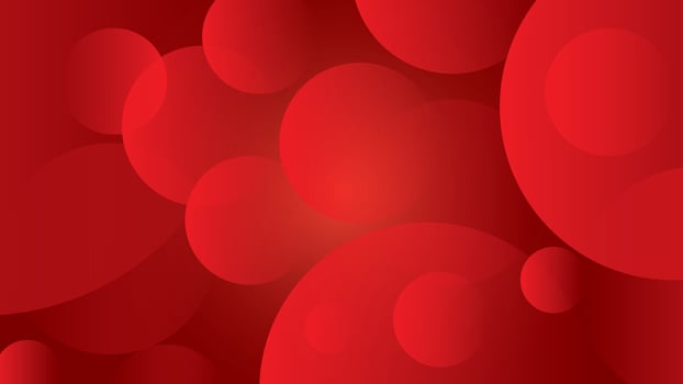 Red background with abstract waves. Creative Wallpaper Circles. Dynamic composition and shape elements. Modern design in Eps10 vector illustration.