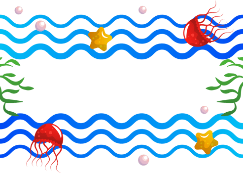 sealife cartoon illustration png