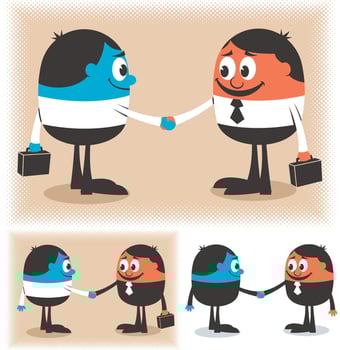 Deal Cartoon Set vector