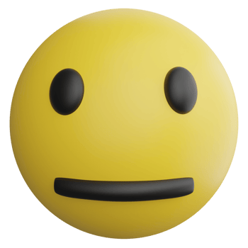 Bored emoji clipart flat design icon isolated on transparent background, 3D render emoji and emoticon concept png