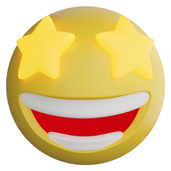 Neon eye smile emoji clipart flat design icon isolated on transparent background, 3D render emoji and emoticon concept png
