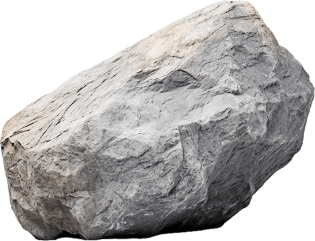 AI generated gray stone png