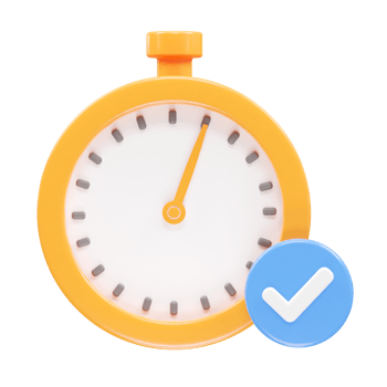 Stopwatch icon rendering 3d illustration element png