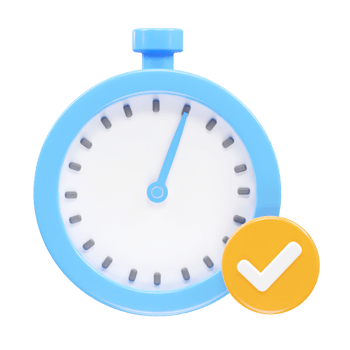Stopwatch icon rendering 3d illustration element png