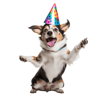 AI generated Cute and happy dog on transparent background PNG, easy to use. png