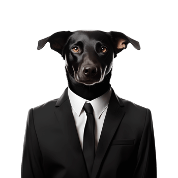 AI generated Cute and fun dogs on transparent background PNG