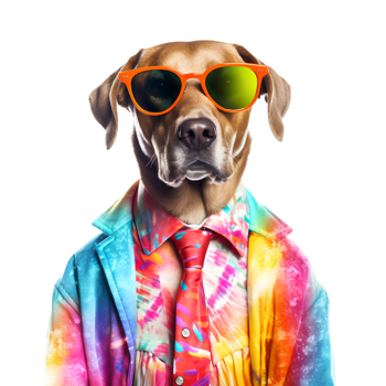AI generated Cute and happy dog on transparent background PNG, easy to use. png