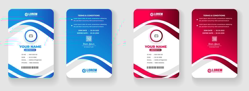corporate Modern office Identity Card or elegant business company id card design template. vector