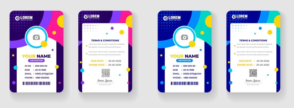 corporate Modern office Identity Card or elegant business company id card design template. vector