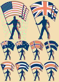 Flag Bearer 2 vector