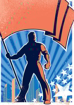 Flag Bearer Poster 2 vector
