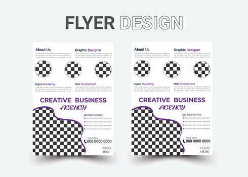 Creative Flyer Design Template  Download vector