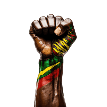 AI generated stand hand png