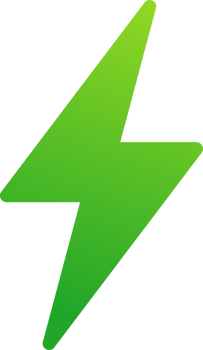 Green energy logo element. electric renewable power leaf icon symbol png