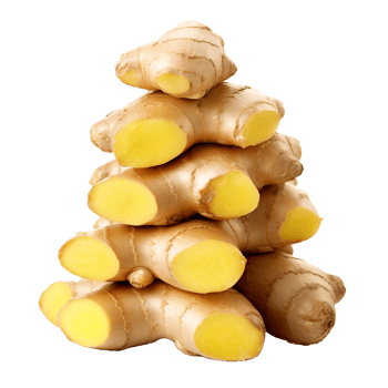 AI generated Hyper-realistic Fresh root ginger png