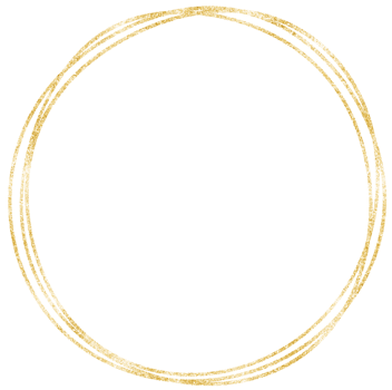 Gold Circle Frame png