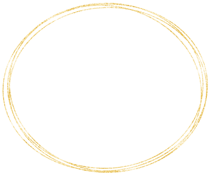 Gold oval frame png