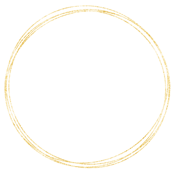 Gold Circle Frame png