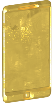 Golden phone illustration png