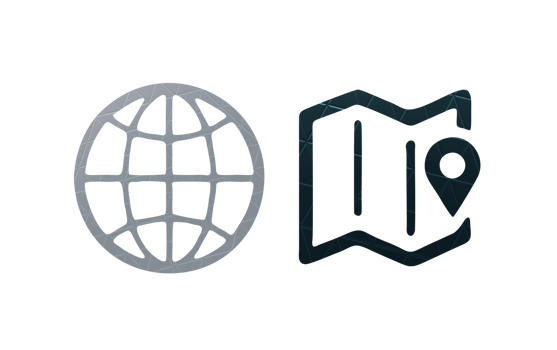 Map icon symbol with texture png