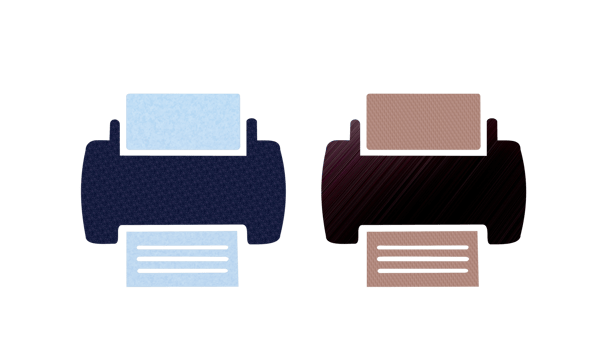 print symbol blue and brown icon illustration png