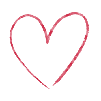 Textured red heart, transparent background png