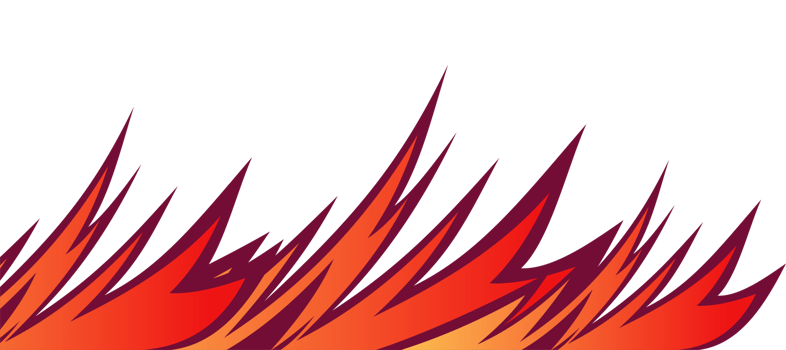 red fire hot flames racing car livery decal sticker transparent background png