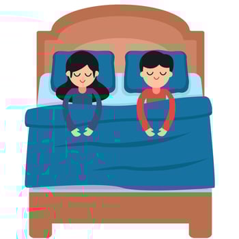 Illustration of sleep vector