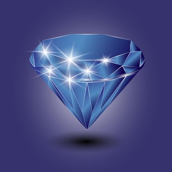 Diamond, vector illustration