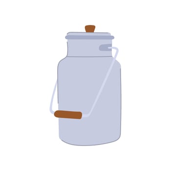 farm metal milk can cartoon vector illustration