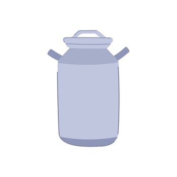 food metal milk can cartoon vector illustration