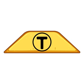 city taxi sign cartoon vector illustration