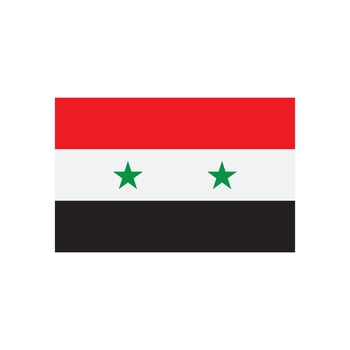 Syria flag icon vector