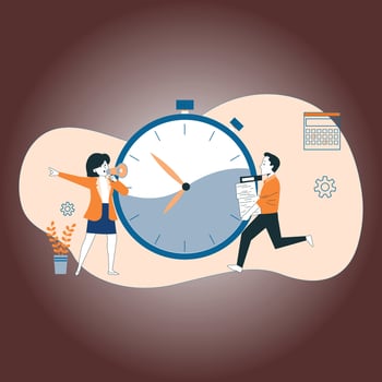 Deadline concept Vector