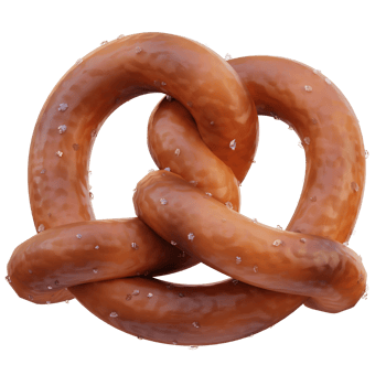 Pretzel Fast Food 3D Illustration png