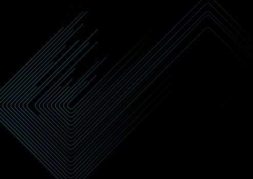 Blue black minimal lines abstract futuristic tech background vector