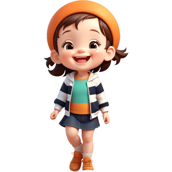 AI generated Cute happy smiling child. AI Generative png