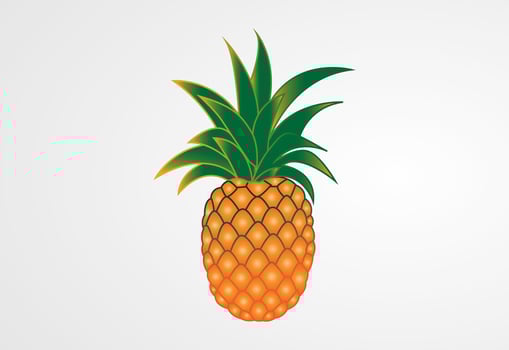 pineapple Fruits pepe coloring pages vector illustration Free Vector
