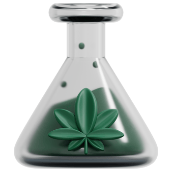 flask 3d render icon illustration png